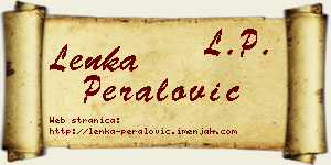 Lenka Peralović vizit kartica